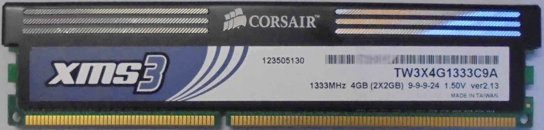 TW3X4G1333C9A Corsair