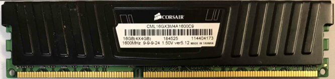 CML16GX3M4A1600C9 Corsair