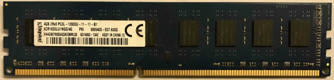 4GB PC3L-12800U Kingston