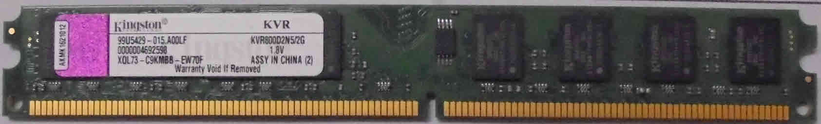 2GB PC2-6400U Kingston