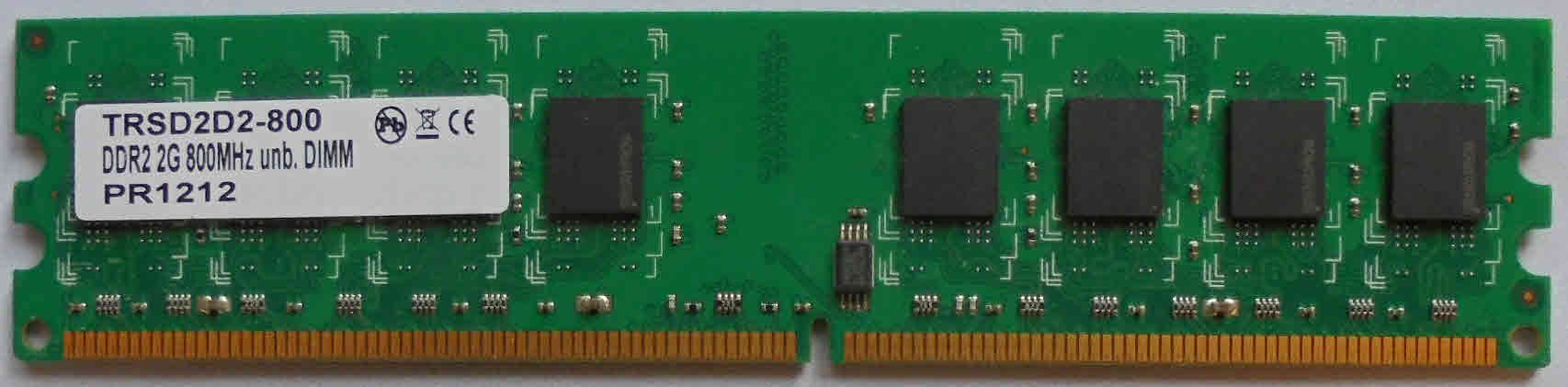 2GB PC2-6400U TRS