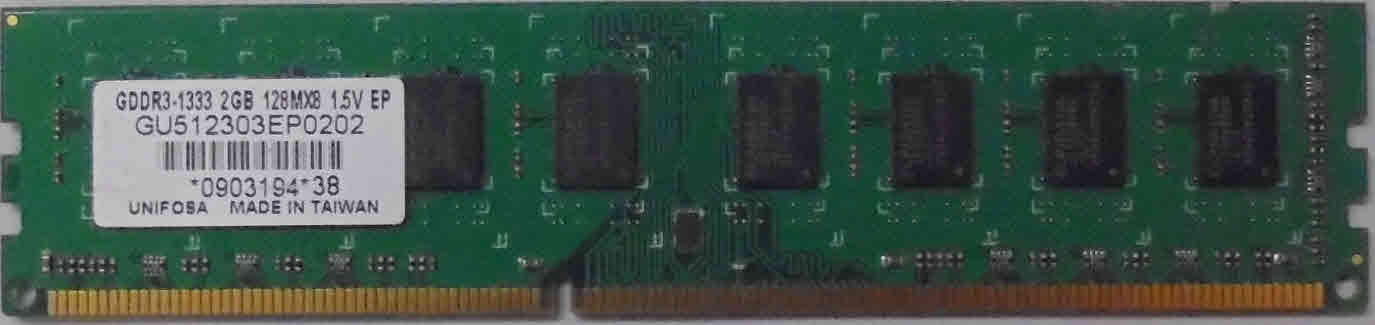 GDDR3-1333 2GB 128Mx8 Unifosa