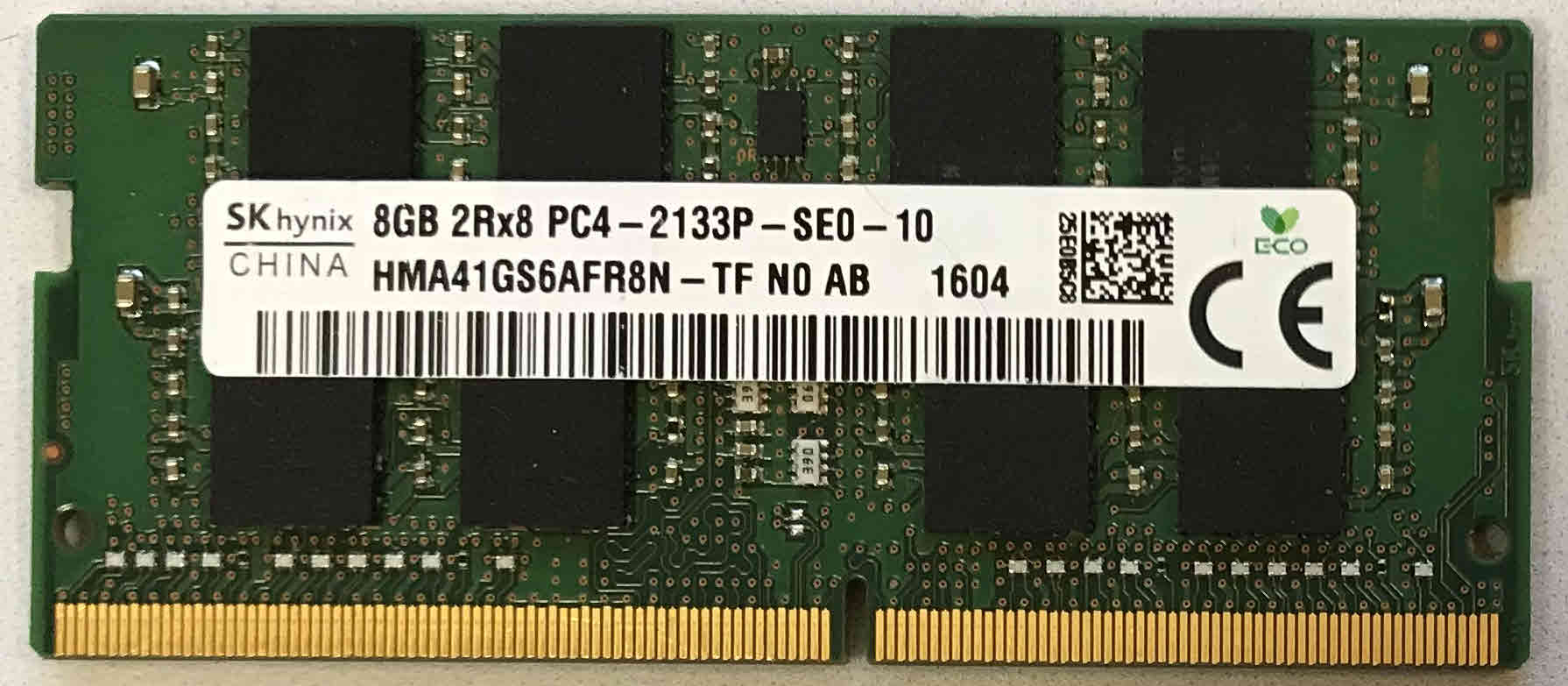 SKhynix 8GB 2Rx8 PC4-2133P-SE0-10