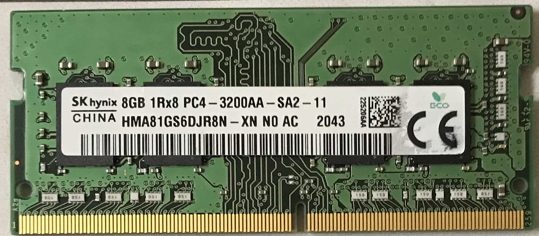 SKhynix 8GB 1Rx8 PC4-3200AA-SA2-11