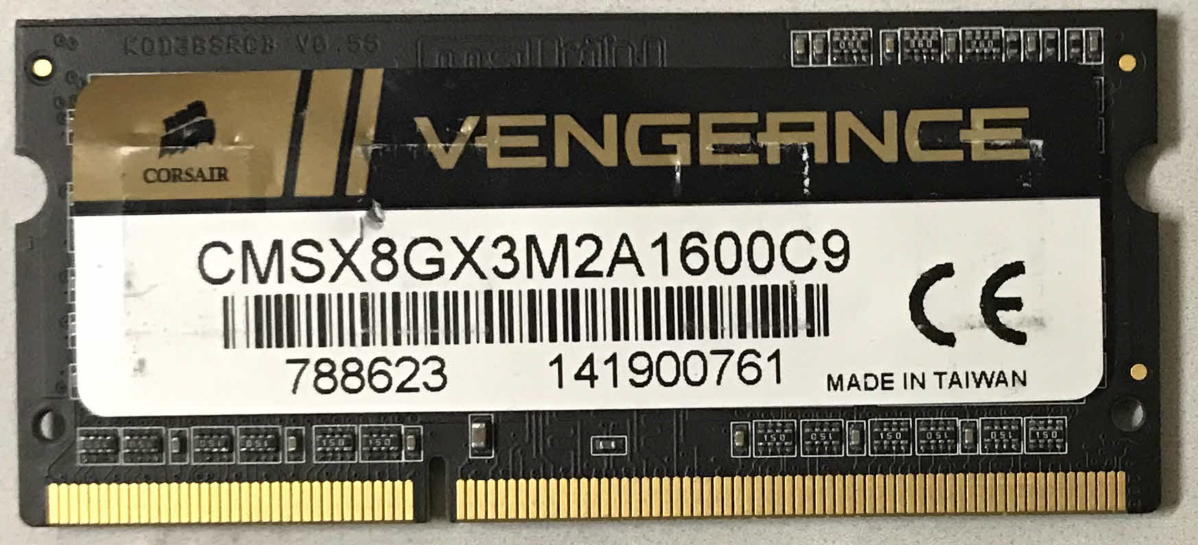 4GB 2Rx8 PC3-12800S Corsair Vengeance