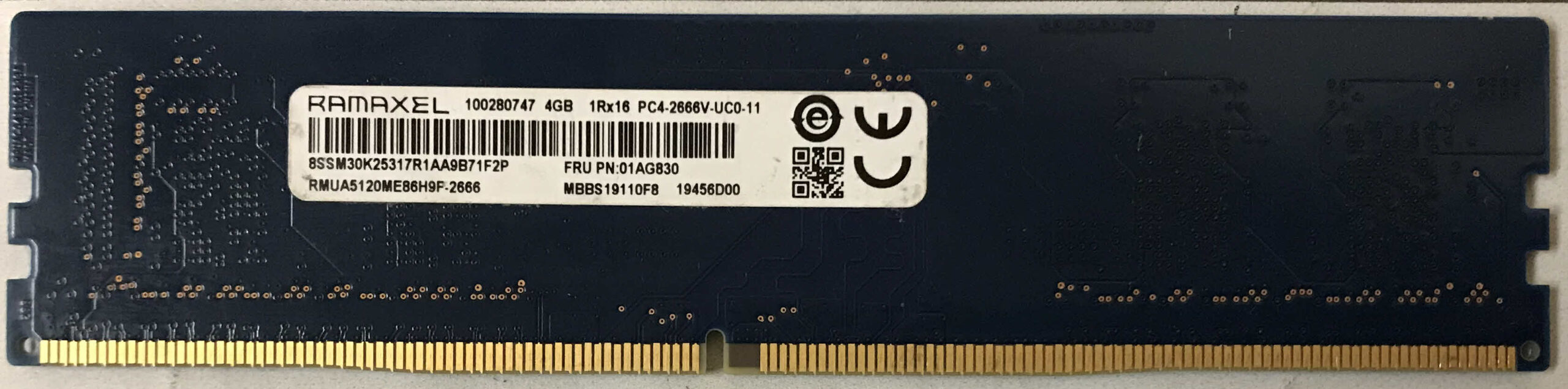 Ramaxel 4GB 1Rx16 PC4-2666V-UC0-11