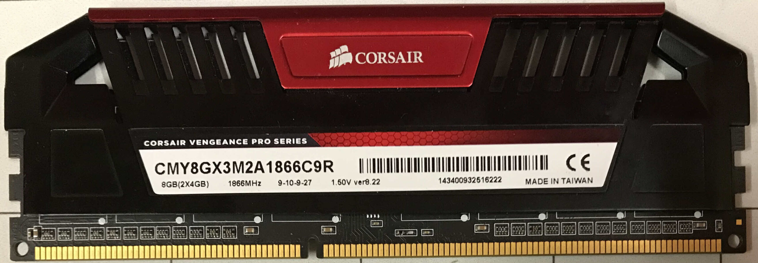 Corsair Vengeance 4GB 2Rx8 PC3-14900U