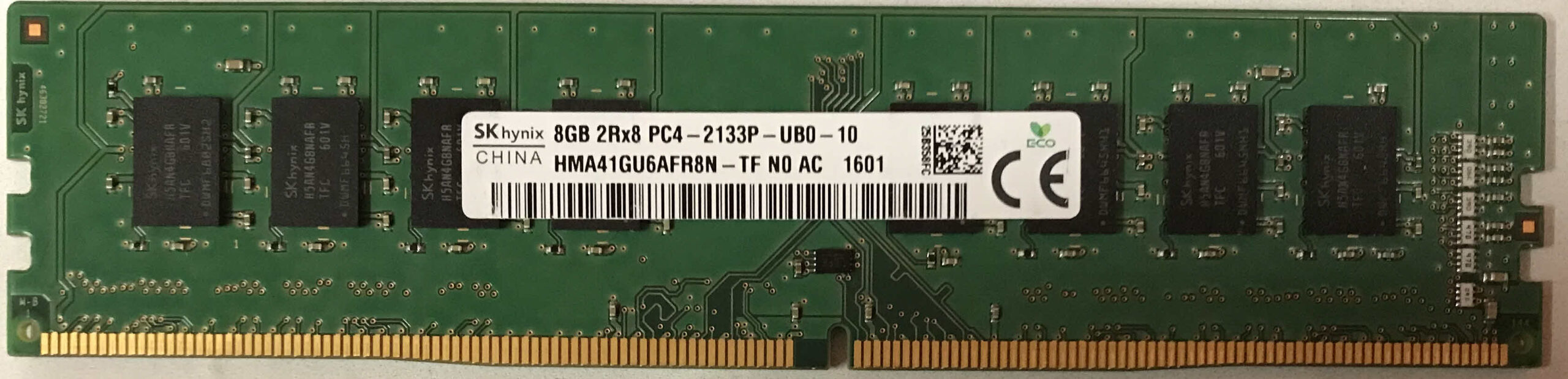 SKhynix 8GB 2Rx8 PC4-2133P-UB0-10